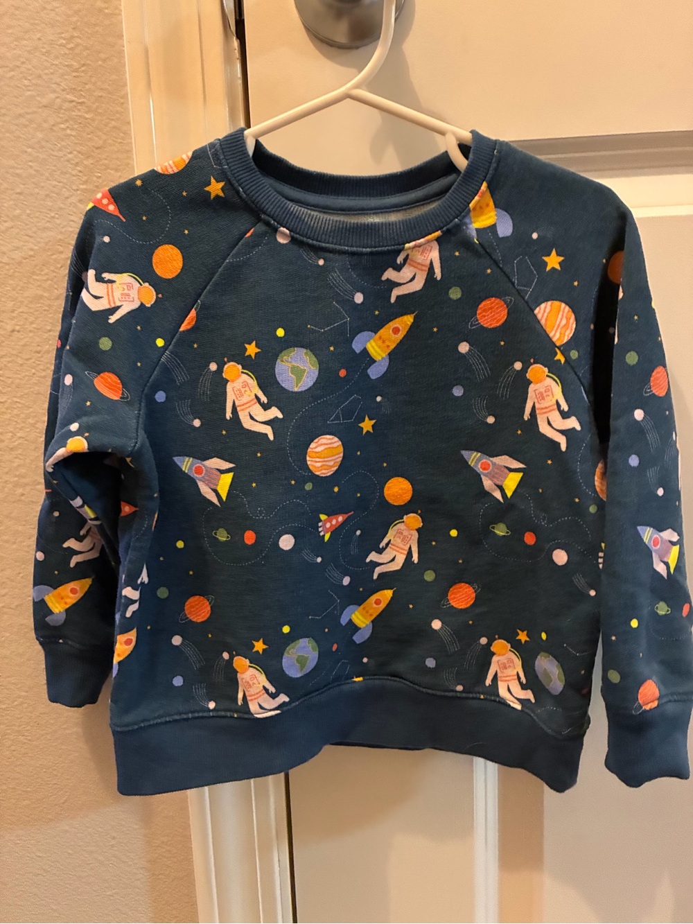 Piccolina 2T Kids Space Graphic Sweatshirt - Blue